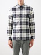 Ralph Lauren Purple Label - James Flap-pocket Plaid Cotton Shirt - Mens - Black Multi