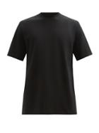 Matchesfashion.com Studio Nicholson - Mercerised-cotton T-shirt - Mens - Black
