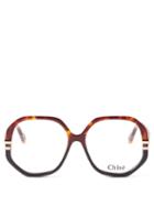 Chlo - West Acetate Glasses - Womens - Brown Multi