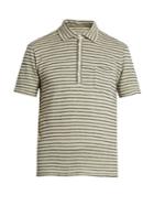 Massimo Alba Wembley Striped Linen Polo Shirt
