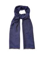 Ermenegildo Zegna Striped Wool, Cashmere And Silk-blend Scarf