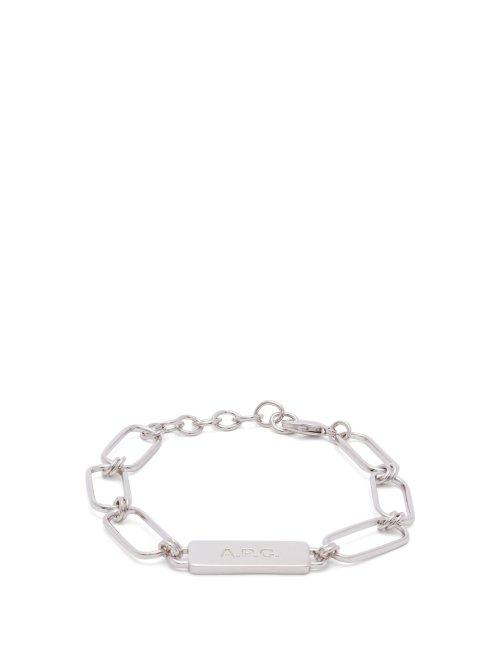 Matchesfashion.com A.p.c. - Bassim Chain Link Bracelet - Mens - Silver