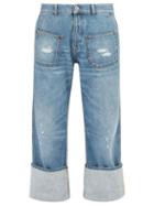 Matchesfashion.com Loewe - X Charles Rennie Mackintosh Distressed Jeans - Mens - Blue