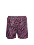 Matchesfashion.com Prada - Puma Geometric Print Swim Shorts - Mens - Red Multi