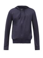 Matchesfashion.com Castore - Logo-print Technical-jersey Hooded Sweatshirt - Mens - Navy