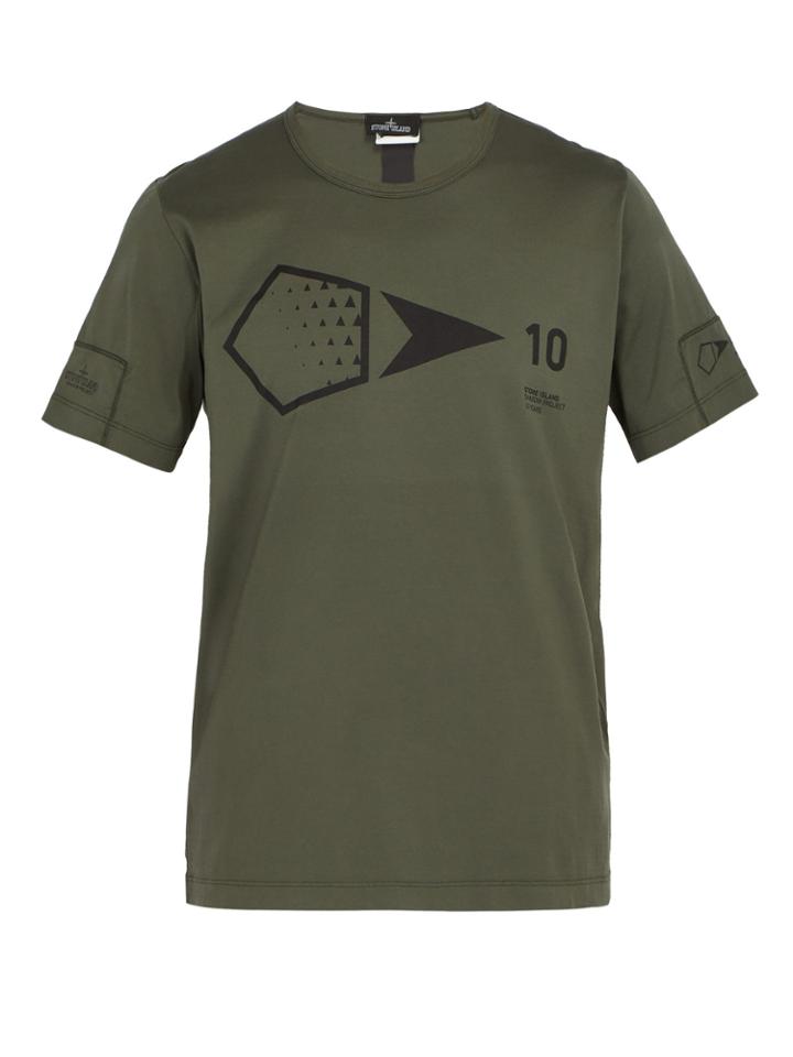 Stone Island Shadow Project Logo-print Cotton T-shirt