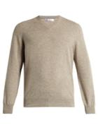 Brunello Cucinelli V-neck Cashmere-blend Sweater