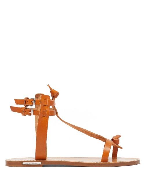 Matchesfashion.com Isabel Marant - Jint T-bar Leather Sandals - Womens - Tan