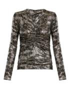 Isabel Marant Diego Floral-print Silk-blend Top