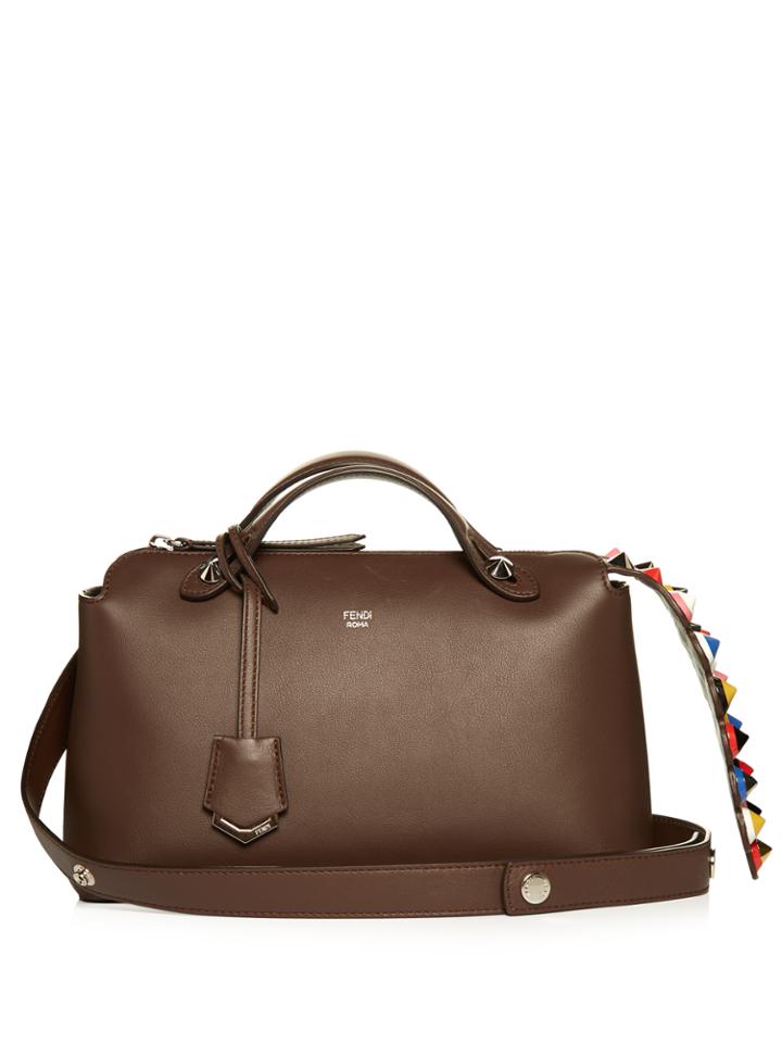 Fendi By The Way Embellished Leather Cross-body Bag