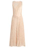 Rebecca Taylor Floral-lace Satin Dress