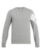 Moncler Gamme Bleu Chevron-insert Cotton-jersey Sweatshirt