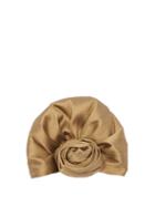 Matchesfashion.com Julia Clancey - Reversible Silk Turban Hat - Womens - Gold