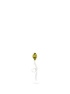 Matchesfashion.com Bea Bongiasca - Groovy Peridot, 9kt Gold & Enamel Single Earring - Womens - White