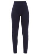 Ladies Activewear Prism - Lucid High-rise 7/8 Cropped Leggings - Womens - Navy