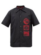 Dolce & Gabbana - Eyes-print Cotton-poplin Shirt - Mens - Black