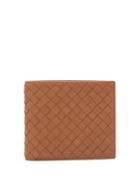 Matchesfashion.com Bottega Veneta - Intrecciato Bi Fold Leather Wallet - Mens - Tan