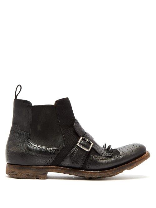 Matchesfashion.com Church's - Shanghai 6 Leather Chelsea Boots - Womens - Black