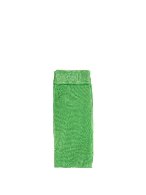 Wolford X Amina Muaddi - Split-toe Tulle Tights - Womens - Green