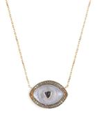 Matchesfashion.com Noor Fares - Ajna 18kt Gold, Sapphire, & Diamond Pendant - Womens - Blue