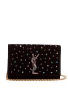 Matchesfashion.com Saint Laurent - Kate Small Crystal Embellished Cross Body Bag - Womens - Black Multi