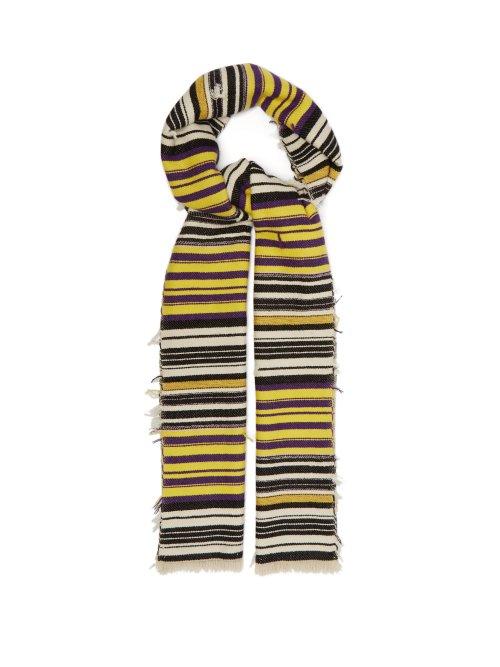 Matchesfashion.com Isabel Marant - Lurra Striped Scarf - Womens - Yellow