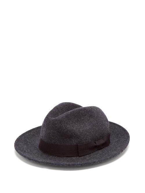 Matchesfashion.com Etro - Ribbon Trimmed Wool Fedora - Mens - Multi
