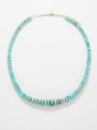 Jacquie Aiche - Turquoise & 14kt Gold Necklace - Womens - Blue