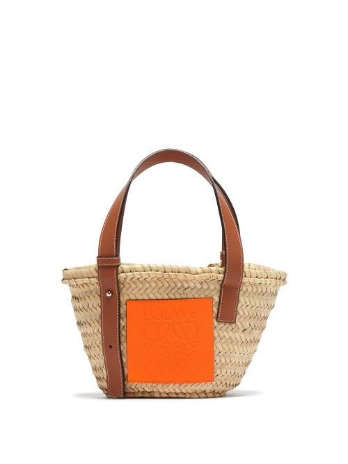 Matchesfashion.com Loewe Paula's Ibiza - Raffia Small Basket Bag - Womens - Beige Multi