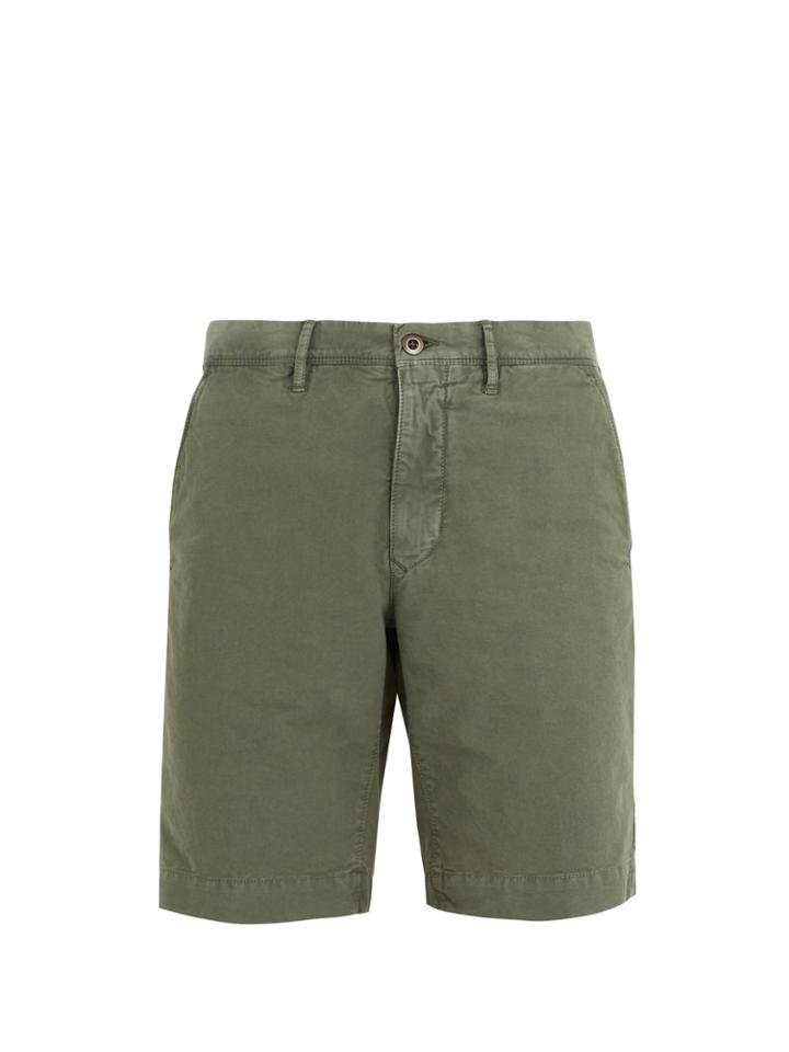 Incotex Mid-rise Straight-leg Stretch-cotton Shorts