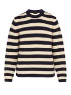 Joseph Striped Chunky-knit Wool Sweater