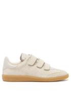 Matchesfashion.com Isabel Marant - Beth Velcro-strap Suede Trainers - Womens - Cream