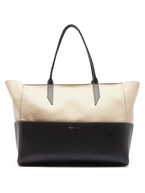 Matchesfashion.com Mtier - Incognito Small Cabas And Leather Tote Bag - Womens - Black Multi