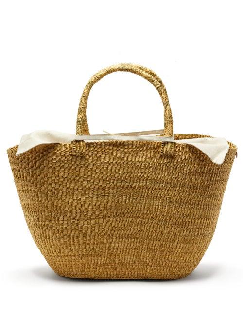 Matchesfashion.com Muu - Panier Large Woven-grass Bag - Womens - Beige Multi