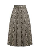 Sophie Theallet Joline Prince Of Wales-checked Pleated Skirt