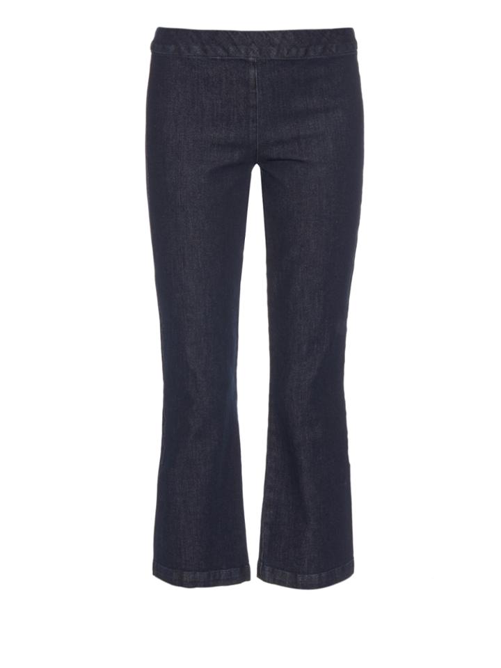 The Row Seeton High-rise Kick-flare Cropped Jeans