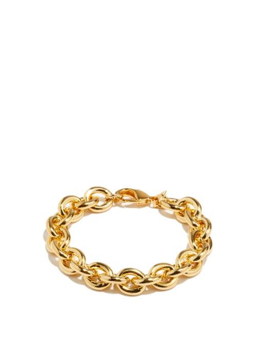 Ladies Jewellery Joolz By Martha Calvo - Bianca 14kt Gold-plated Chain-link Bracelet - Womens - Gold