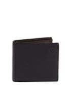Matchesfashion.com Loewe - Grained Leather Bi Fold Wallet - Mens - Navy Multi