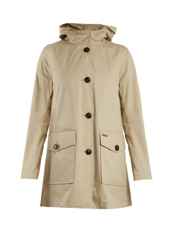 Woolrich John Rich & Bros. Lightweight Coated-cotton Hooded Coat