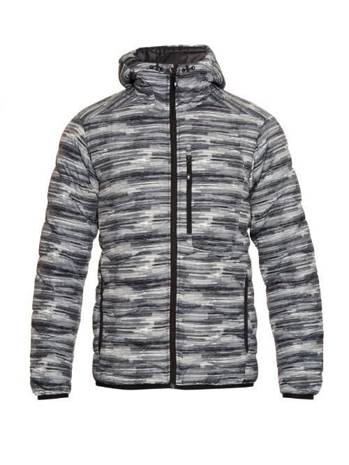 Peak Performance Helium Down-filled Hooded Nylon Jacket