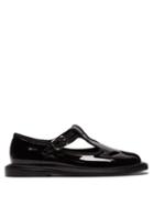 Matchesfashion.com Burberry - Patent Leather Dolly Loafers - Womens - Black