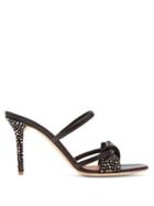 Matchesfashion.com Malone Souliers - Tasha Crystal Embellished Leather & Suede Sandals - Womens - Black