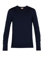 Burberry Check-insert Merino-wool Sweater