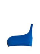 Stella Mccartney Iconic Bi-colour One-shoulder Bikini Top