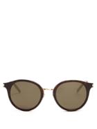 Saint Laurent Round-frame Mirrored Sunglasses