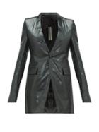 Matchesfashion.com Rick Owens Drkshdw - Coated-canvas Blazer - Womens - Black