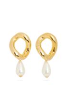 Matchesfashion.com Rosantica - Canasta Pearl-embellished Drop Earrings - Womens - Pearl