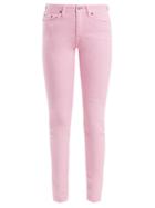 Matchesfashion.com Acne Studios - Climb Mid Rise Skinny Leg Jeans - Womens - Pink