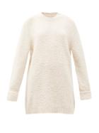Matchesfashion.com Maison Margiela - Oversized Cotton-blend Sweater - Womens - Cream
