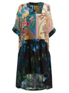 Matchesfashion.com Rianna + Nina - Vintage Silk Midi Dress - Womens - Multi